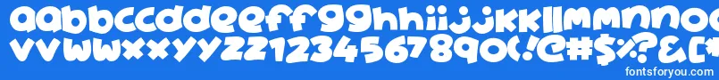 フォントAine – 青い背景に白い文字