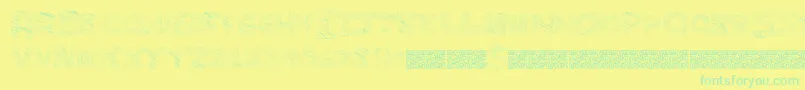 En savoir plus sur la police Majorsketchy Police Majorsketchy – polices vertes sur fond jaune