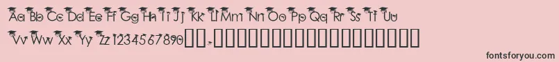 BabyGeniuses2Normal Font – Black Fonts on Pink Background
