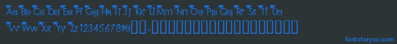 BabyGeniuses2Normal Font – Blue Fonts on Black Background