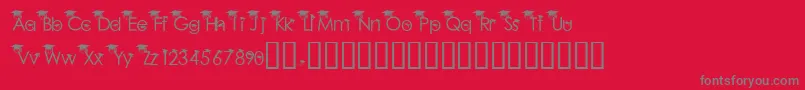 BabyGeniuses2Normal Font – Gray Fonts on Red Background