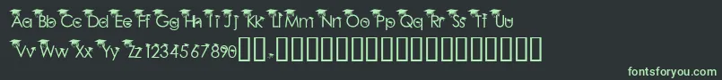 BabyGeniuses2Normal Font – Green Fonts on Black Background