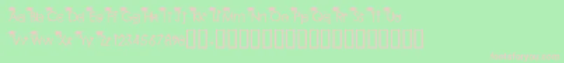 BabyGeniuses2Normal Font – Pink Fonts on Green Background