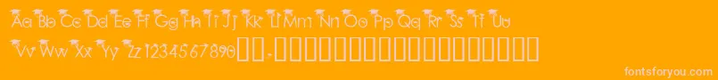 BabyGeniuses2Normal Font – Pink Fonts on Orange Background