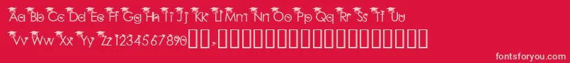 BabyGeniuses2Normal Font – Pink Fonts on Red Background