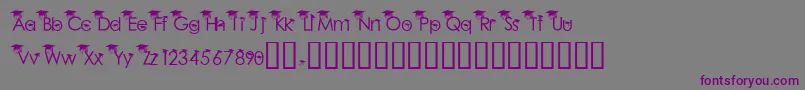 BabyGeniuses2Normal Font – Purple Fonts on Gray Background