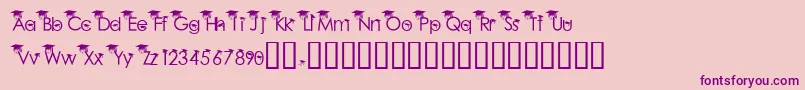 BabyGeniuses2Normal Font – Purple Fonts on Pink Background
