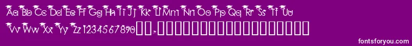 BabyGeniuses2Normal Font – White Fonts on Purple Background