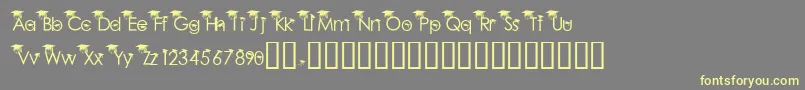 BabyGeniuses2Normal Font – Yellow Fonts on Gray Background