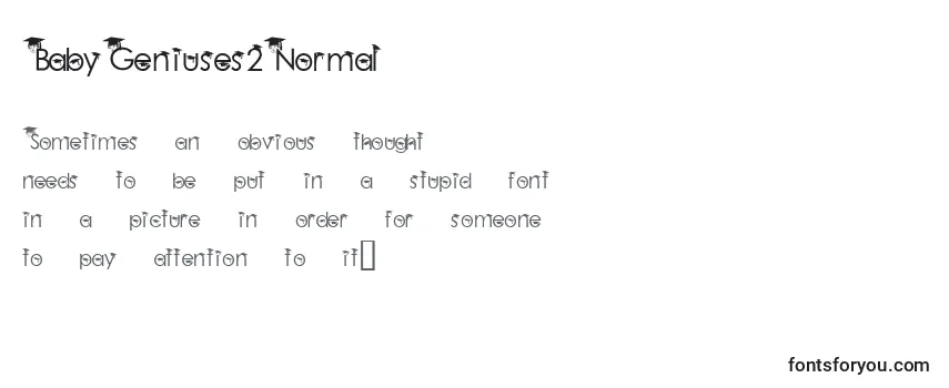 Обзор шрифта BabyGeniuses2Normal