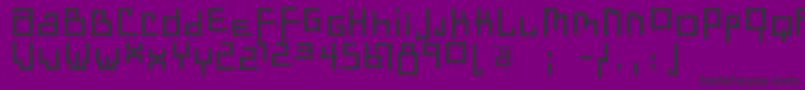 Dadastraces Font – Black Fonts on Purple Background