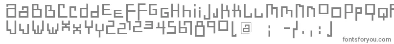 フォントDadastraces – 白い背景に灰色の文字