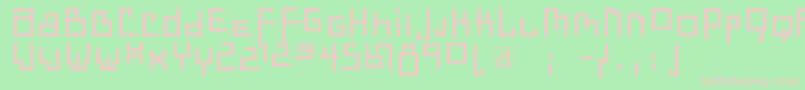 Dadastraces Font – Pink Fonts on Green Background