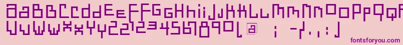 Dadastraces Font – Purple Fonts on Pink Background