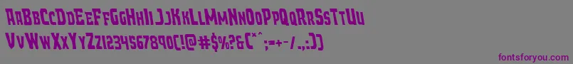 Demonpriestleft-fontti – violetit fontit harmaalla taustalla