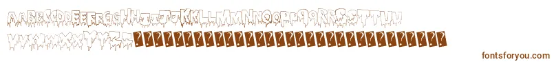 Winterice Font – Brown Fonts on White Background