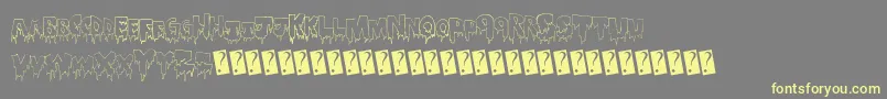 Winterice Font – Yellow Fonts on Gray Background