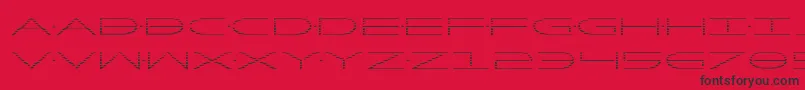 Factorgrad Font – Black Fonts on Red Background
