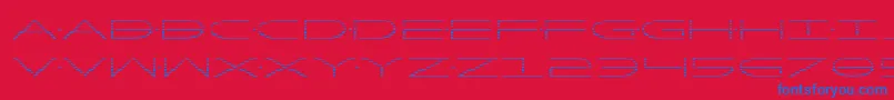 Factorgrad Font – Blue Fonts on Red Background
