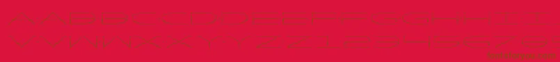Factorgrad Font – Brown Fonts on Red Background