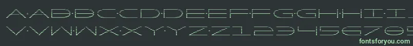 Factorgrad-Schriftart – Grüne Schriften auf schwarzem Hintergrund