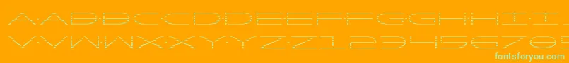 Factorgrad-fontti – vihreät fontit oranssilla taustalla