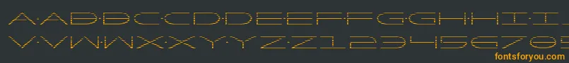 フォントFactorgrad – 黒い背景にオレンジの文字
