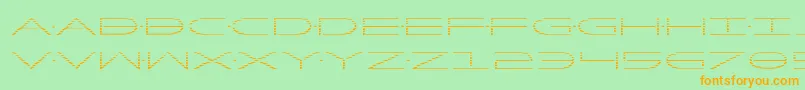 Factorgrad Font – Orange Fonts on Green Background