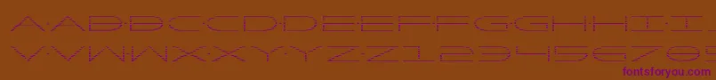 Шрифт Factorgrad – фиолетовые шрифты на коричневом фоне