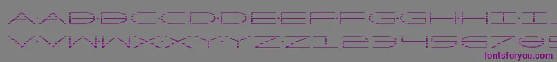 フォントFactorgrad – 紫色のフォント、灰色の背景