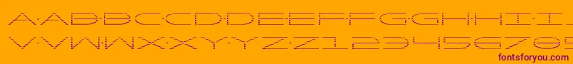 Factorgrad Font – Purple Fonts on Orange Background