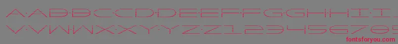 フォントFactorgrad – 赤い文字の灰色の背景