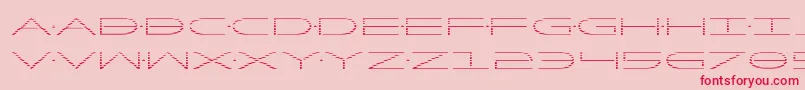 Factorgrad Font – Red Fonts on Pink Background