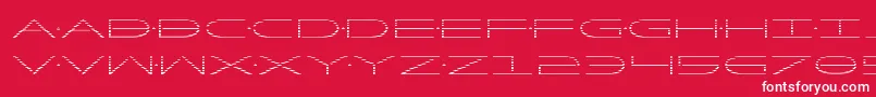 フォントFactorgrad – 赤い背景に白い文字