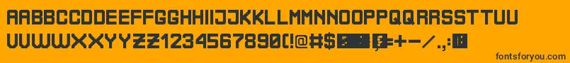 BoliviaNoProblem Font – Black Fonts on Orange Background
