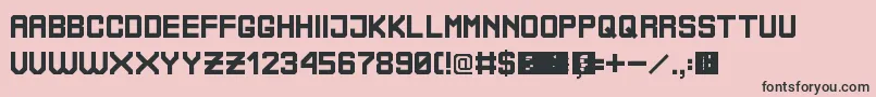 BoliviaNoProblem Font – Black Fonts on Pink Background