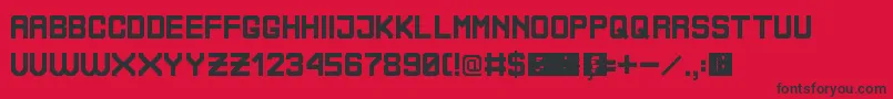 BoliviaNoProblem Font – Black Fonts on Red Background