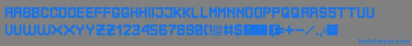 BoliviaNoProblem Font – Blue Fonts on Gray Background