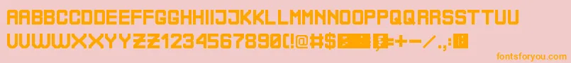 BoliviaNoProblem Font – Orange Fonts on Pink Background