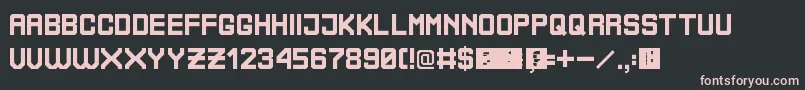 BoliviaNoProblem Font – Pink Fonts on Black Background