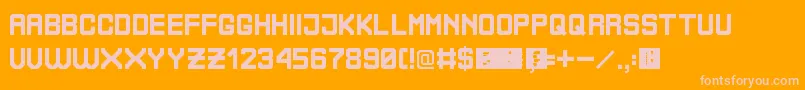 BoliviaNoProblem Font – Pink Fonts on Orange Background
