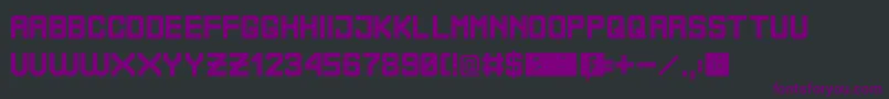 BoliviaNoProblem Font – Purple Fonts on Black Background