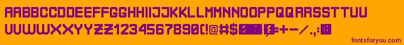 BoliviaNoProblem Font – Purple Fonts on Orange Background