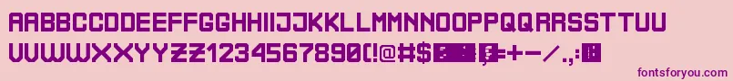 BoliviaNoProblem Font – Purple Fonts on Pink Background