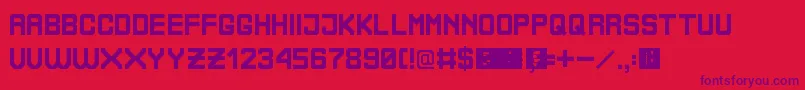 BoliviaNoProblem Font – Purple Fonts on Red Background