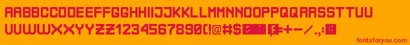 BoliviaNoProblem Font – Red Fonts on Orange Background