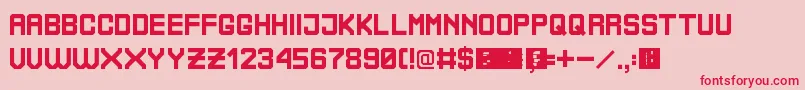 BoliviaNoProblem Font – Red Fonts on Pink Background
