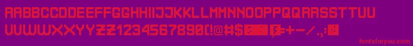 BoliviaNoProblem Font – Red Fonts on Purple Background