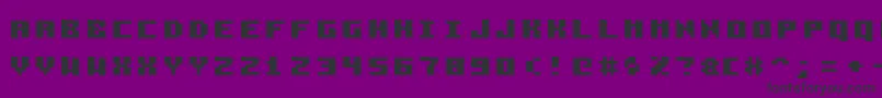 Pzim3x5b Font – Black Fonts on Purple Background