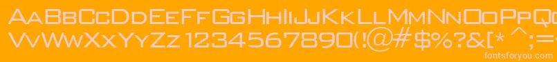 Wallstreet Font – Pink Fonts on Orange Background